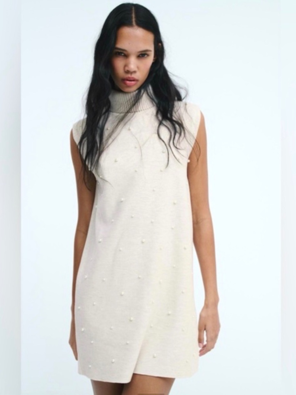 Zara dress with pearls size S